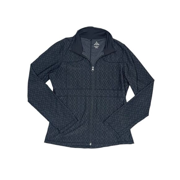 prAna Women’s Large Jacket Reeve Jacquard Knit Full Zip - Picture 2 of 8